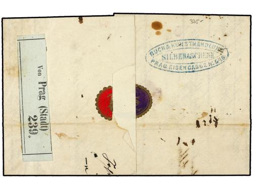 ✉ AUSTRIA. 1867 (November). Printed Matter cover to HAINNSBA