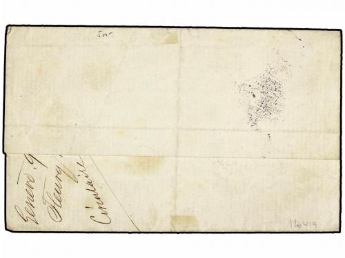 ¿ SUIZA. Ed. . 1861. GENEVE. 5 rp. (Zu. 22G) bisectado para