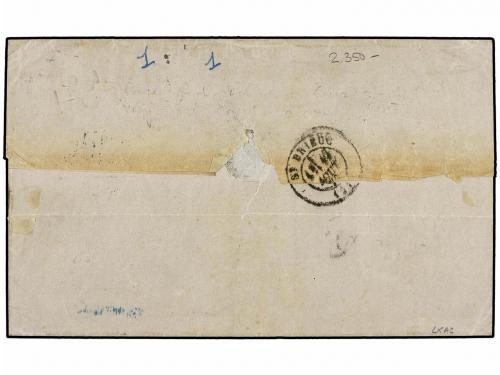 ✉ NORUEGA. Ed. . 1871. Cover to FRANCE franked by 1863 24 sk