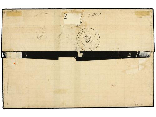 ✉ FRANCIA. 1880. Cover to ROSARIO DE SANT FE franked by Colo