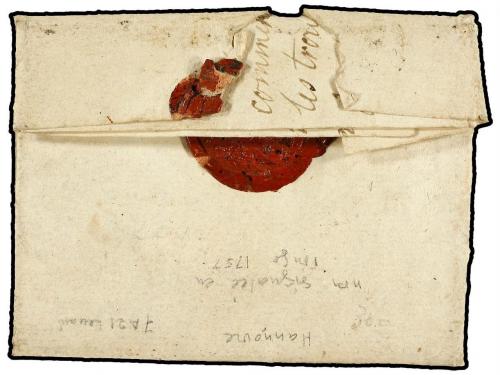 ✉ ALEMANIA ANTIGUOS ESTADOS: HANNOVER. Ed. . 1754. Entire le