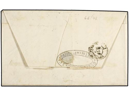 ✉ ESPAÑA. Ed. 106(4). 1870. JEREZ a PUERTO REAL. 25 mils. gr