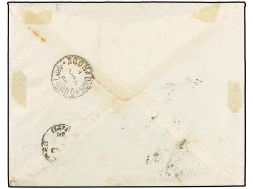 ✉ ESPAÑA. Ed. 213(2),220,173. 1896. MADRID a BUENOS AIRES. 4