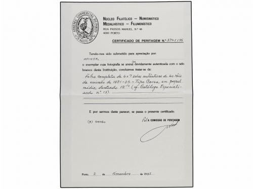 (*) ANGOLA. 1881. 40 reis amarillo claro. Dent. 12 1/2 PAPEL