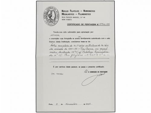 (*) ANGOLA. 1881. 40 reis amarillo verdoso. Dent. 13 1/2 PAP