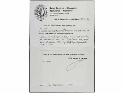 (*) ANGOLA. Af. 10. 10 reis verde claro. Dent. 12 1/2 PAPEL 