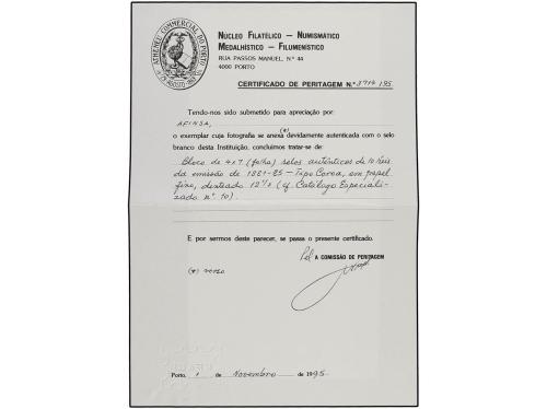 (*) ANGOLA. Af. 10. 10 reis verde claro. Dent. 12 1/2 PAPEL 