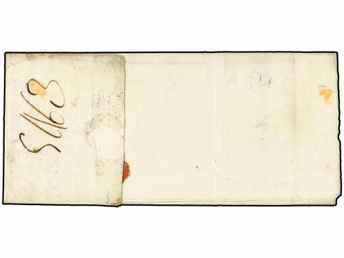 ✉ ITALIA. Ed. . 1751. MILAN a CADIZ. Fechador de llegada 175