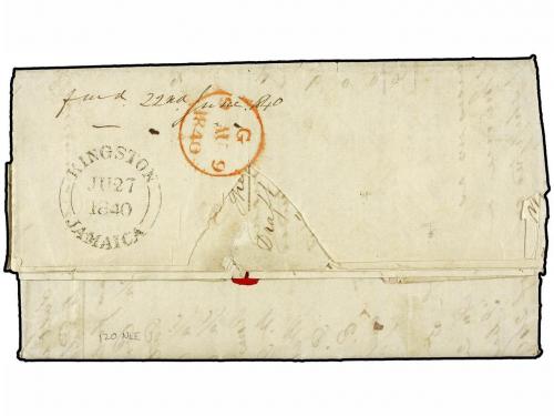 ✉ COLOMBIA. Ed. . 1840 (May 6). Entire letter-interesting co