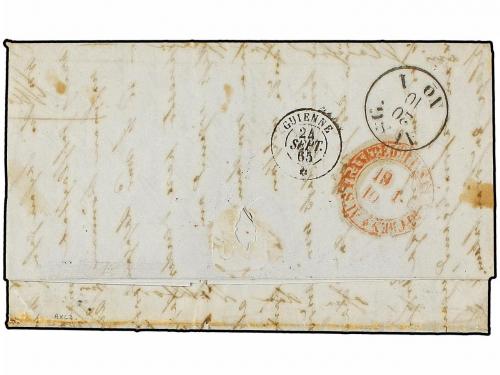 ✉ ARGENTINA. Ed. . 1865 (Sept 12). BUENOS AIRES to GERMANY. 