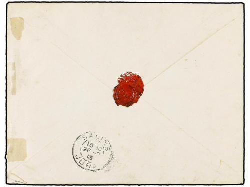 ✉ ETIOPIA. Ed. . 1913 (July 12). Cover to FRANCE at 2 g. rat