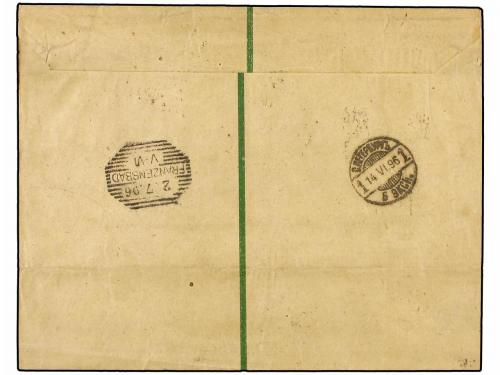 ¿ RUSIA. Ed. . 1896 (June 14). Russia 2 K. green newspaper s