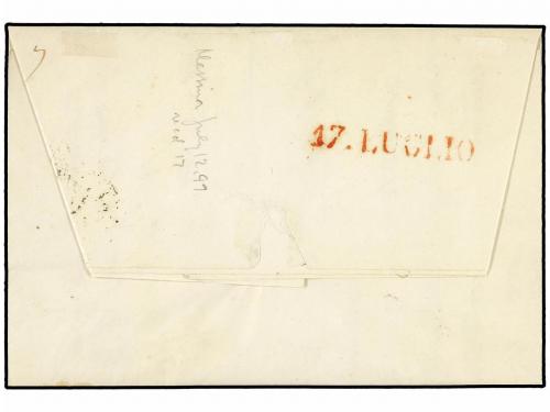 ✉ ITALIA. Ed. . 1849 (July 17). Entire letter to GENOA from 