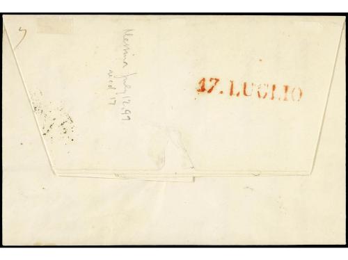 ✉ ITALIA. 1849 (July 17). Entire letter to GENOA from MESSIN