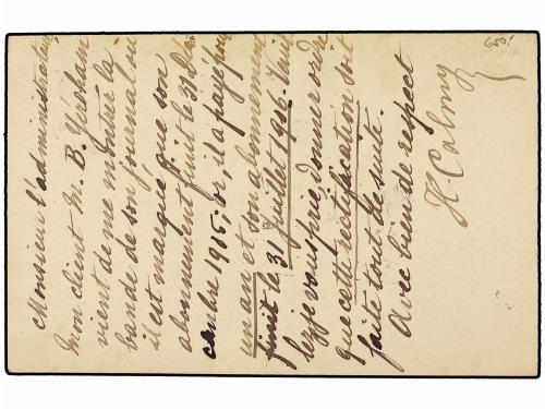 ✉ LEVANTE: CORREO AUSTRIACO. Ed. . 1905 (Aug 16). 10 c. on 1