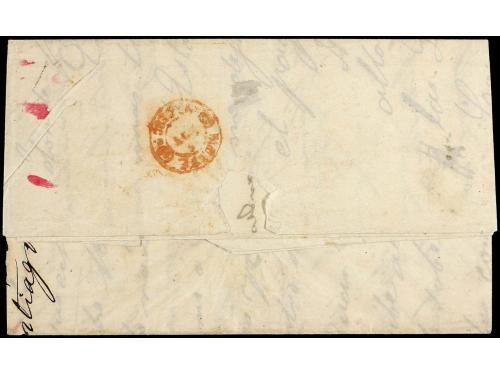 ✉ ESPAÑA. Ed. 92(2). 1867. SANTIAGO a BUENOS AIRES. 20 cts. 