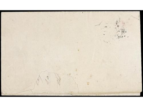 ✉ ESPAÑA. Ed. 24. 1854. ESTEYRO a PUEBLA. 6 cuartos rojo, ma