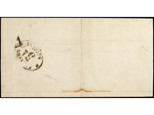 ✉ ESPAÑA. Ed. 95. 1867. BARCELONA correo interior. 25 mils. 