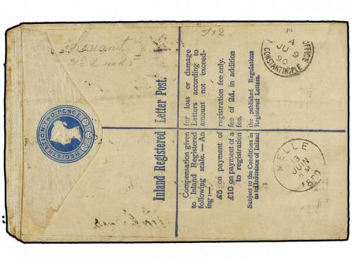 ✉ LEVANTE: CORREO INGLES. Ed. . 1890 (7 June). Great Britain