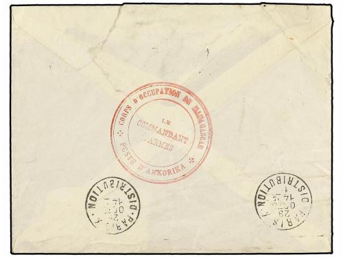 ✉ MADAGASCAR. Ed. . 1915 (Sept 25). Cover to Paris franked b