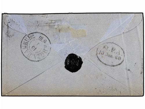 ✉ GRAN BRETAÑA. Ed. . 1860(Jan 7th). Cover to Copenhagen, DE