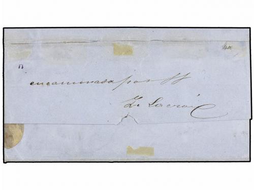 ✉ MEXICO. Ed. Sc. 11b. 1861. MEXICO a DURANGO. 1/4 de 8 real