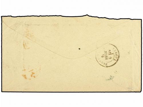 ¿ ALEMANIA. 1876. RIKHEIM to VESOUL. Three colour franking w