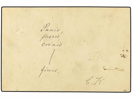 ✉ ALEMANIA. 1887 (Jan 21). 5pf violet stationery card locall