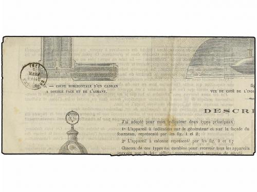 ✉ FRANCIA. 1875 (Feb 11). ´Vapeur Magnétique Perrotte´ compl