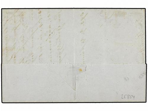 ¿ SUIZA. Ed. . 1862. CULP. 10 Rp. azul. Matasellos CHARGEE e