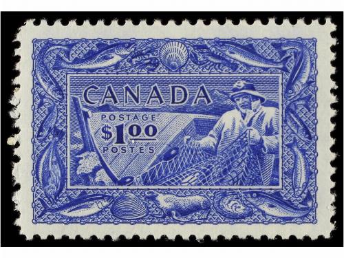 * CANADA. Ed. . 1946-51. SERIE COMPLETA. (Scott 268/73, 294 