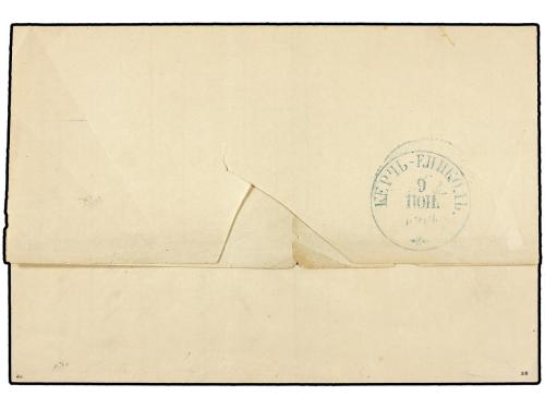 ✉ RUSIA. Yv. 5. 1864. KERTEH. 10 K. castay azul. MUY BONITO.