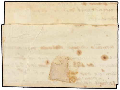 ✉ PERU. (1810 CA.). CUZCO a AREQUIPA. Envuelta marca lineal 