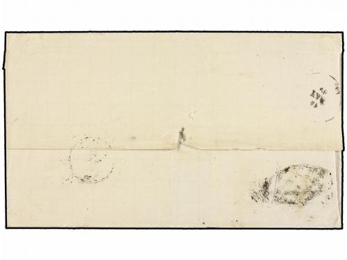 ✉ FILIPINAS. Ed. 200. 1864. MANILA a MADRID. 12 4/8 azul, HA