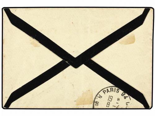 ✉ ESPAÑA. Ed. 268. 1912. MADRID a PARIS con sello de 5 cts. 