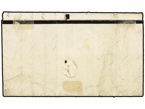 ✉ GIBRALTAR. 1837. GIBRALTAR to LONDON. Entire letter with b