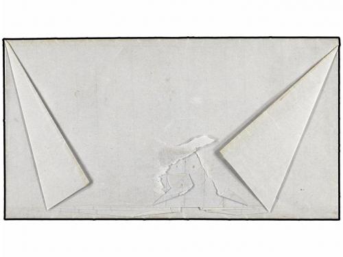 ✉ BOLIVIA. 1874. COCHABAMBA a SUCRE. Carta completa con la m