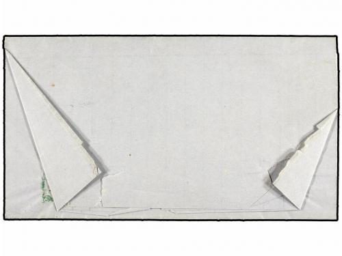 ✉ BOLIVIA. 1873. COCHABAMBA a SUCRE. Carta completa con la m