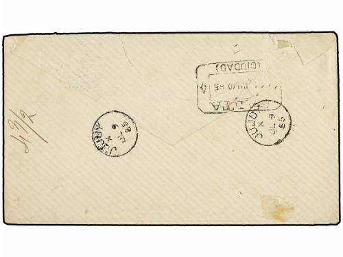 BOLIVIA. 1885. TARIJA a SALTA. Marca ovalada FRANCA / TARIJA