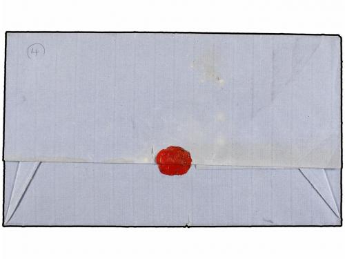 ✉ BOLIVIA. 1873. HUANCHACA a COBIJA. Carta completa con marc