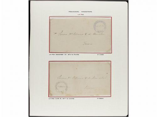 ✉ BOLIVIA. 1880-1886. LA PAZ. Conjunto de dieciocho cartas c