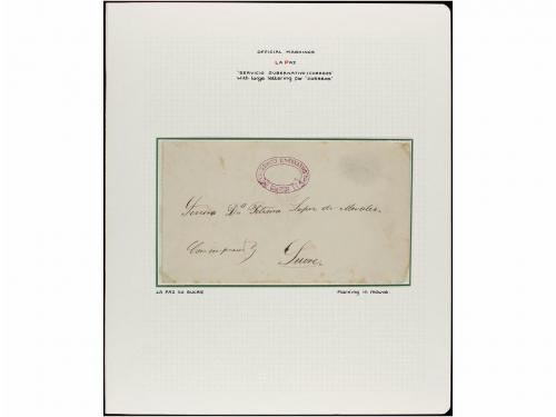 ✉ BOLIVIA. 1880-1886. LA PAZ. Conjunto de dieciocho cartas c