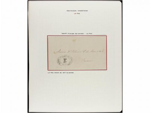 ✉ BOLIVIA. 1880-1886. LA PAZ. Conjunto de dieciocho cartas c