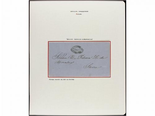 ✉ BOLIVIA. 1880-1886. LA PAZ. Conjunto de dieciocho cartas c