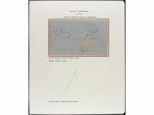 ✉ BOLIVIA. 1880-1886. LA PAZ. Conjunto de dieciocho cartas c