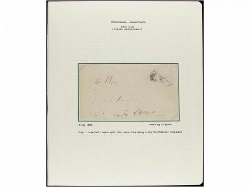 ✉ BOLIVIA. 1880-1936. MARCAS PROVISIONALES DE PORTES PAGADOS