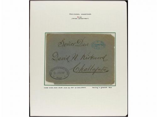 ✉ BOLIVIA. 1880-1936. MARCAS PROVISIONALES DE PORTES PAGADOS