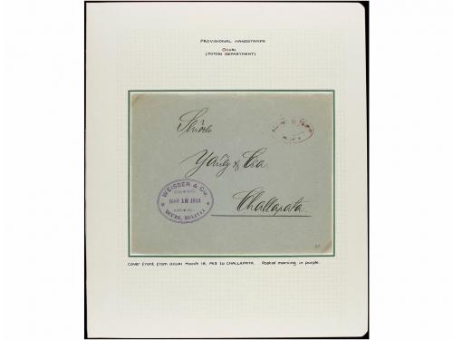 ✉ BOLIVIA. 1880-1936. MARCAS PROVISIONALES DE PORTES PAGADOS