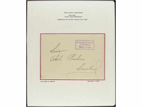 ✉ BOLIVIA. 1880-1936. MARCAS PROVISIONALES DE PORTES PAGADOS