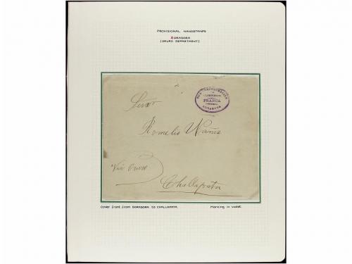 ✉ BOLIVIA. 1880-1936. MARCAS PROVISIONALES DE PORTES PAGADOS